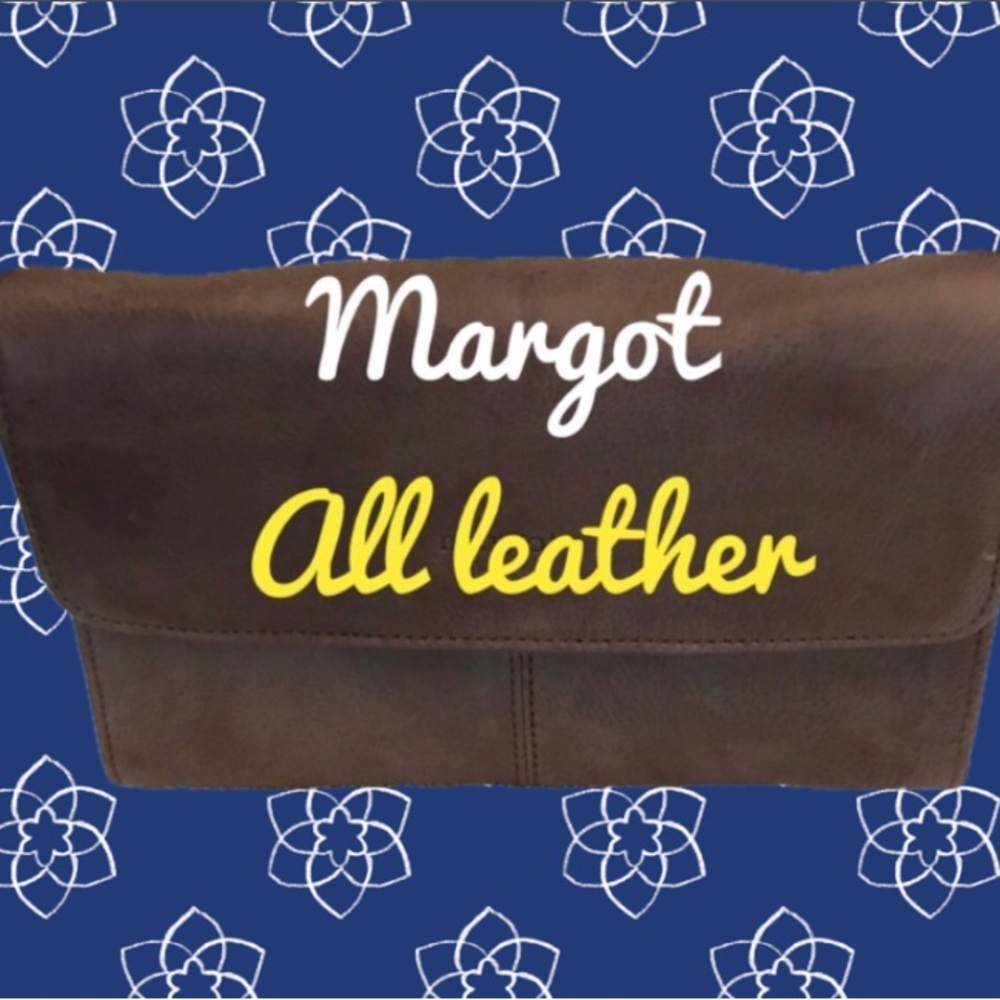 Margot Brown Genuine Leather Crossbody Bag - Picture 16 of 16